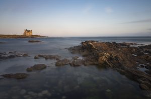 Rocher devant le château de Turpault à Quiberon